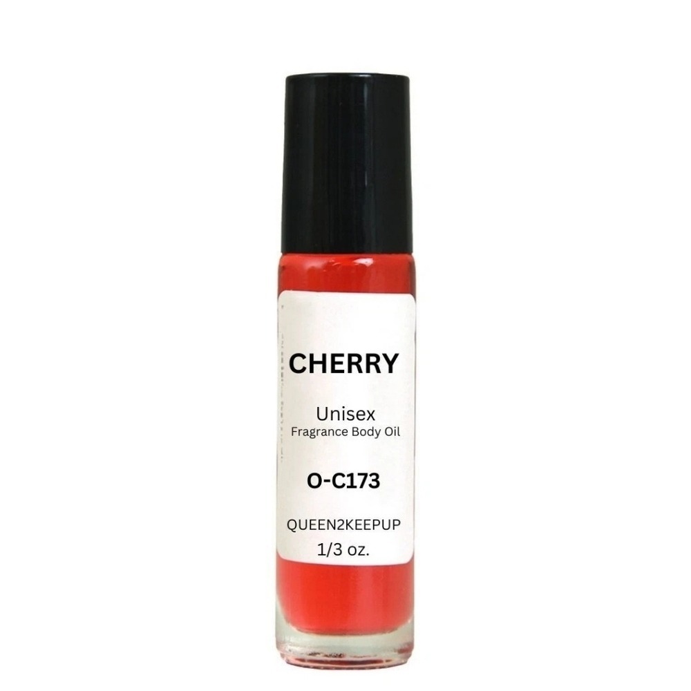 Cherry (Unisex) Body Oil 10 ml Fragrance All Natural 1/3 oz Roll-On Scent